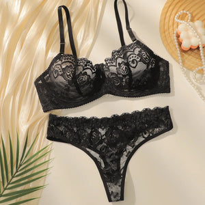 Ensemble Lingerie Dentelle Push-Up